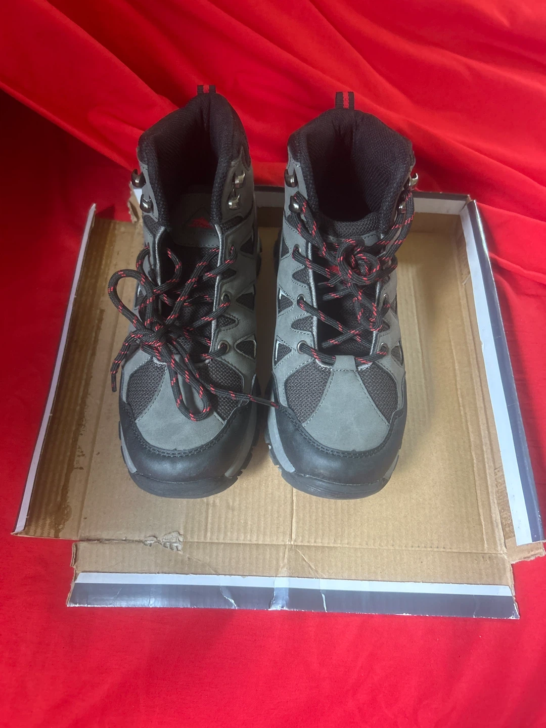 Kids Gray Hiking Boots