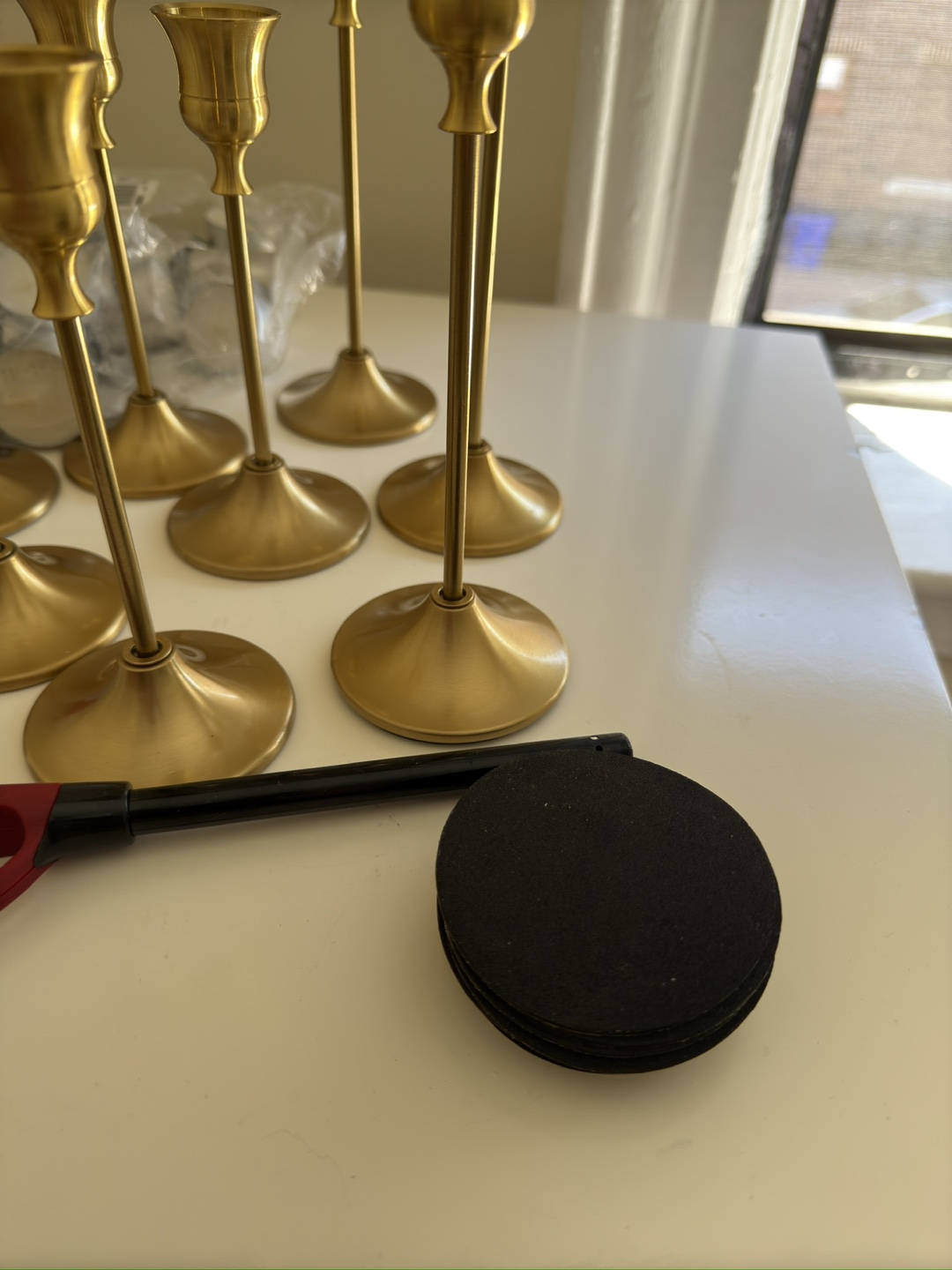 Gold Candle Holders (Set of 7) - photo 3