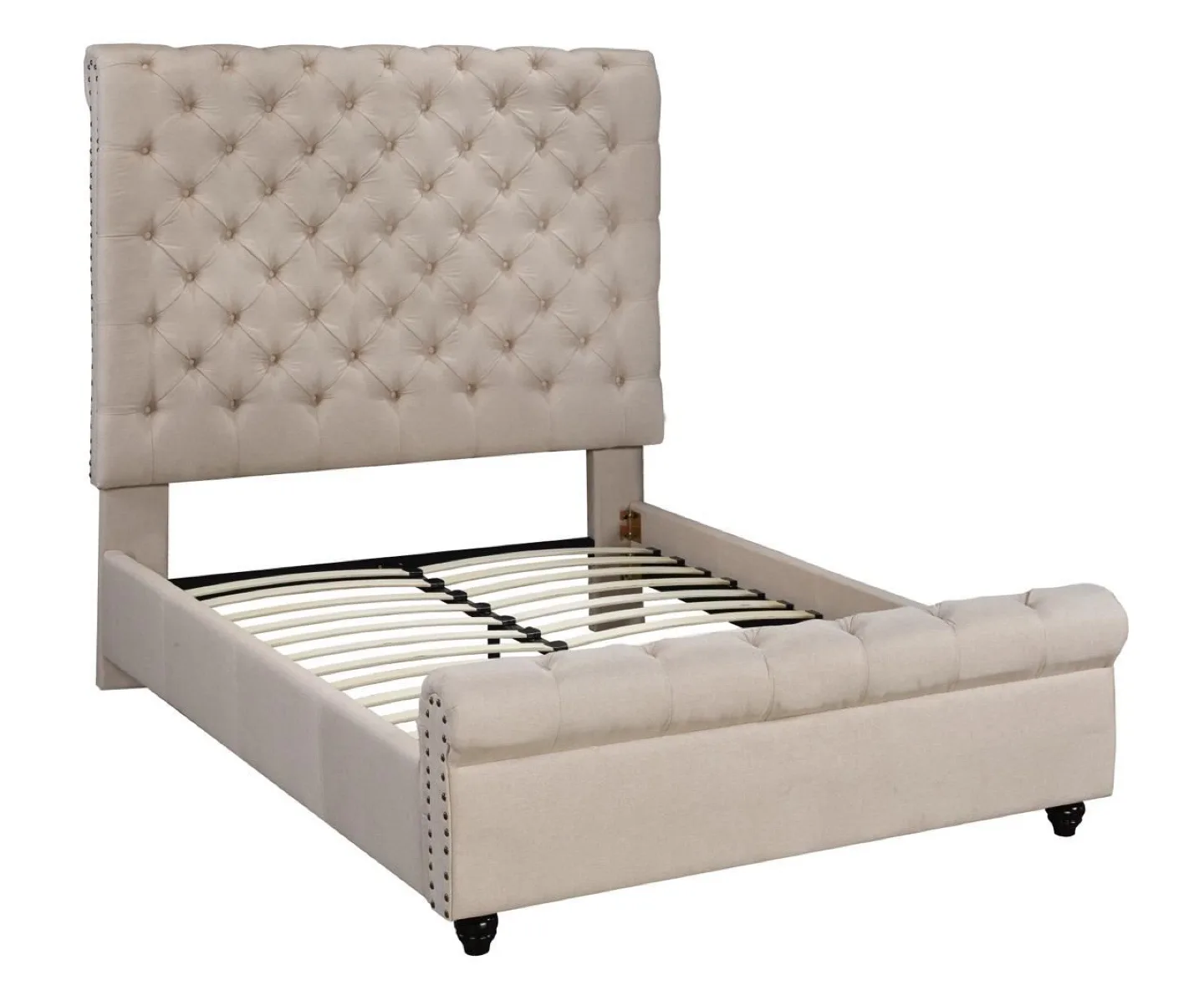 Upholstered Tufted Platform Bed Frame thumbnail