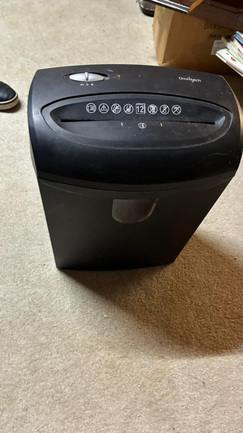 Omnitech Paper Shredder