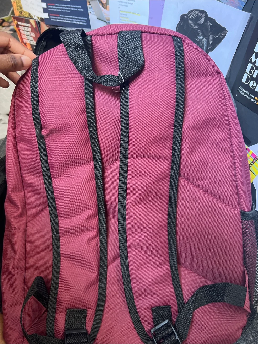 Maroon Backpack image indicator(2)