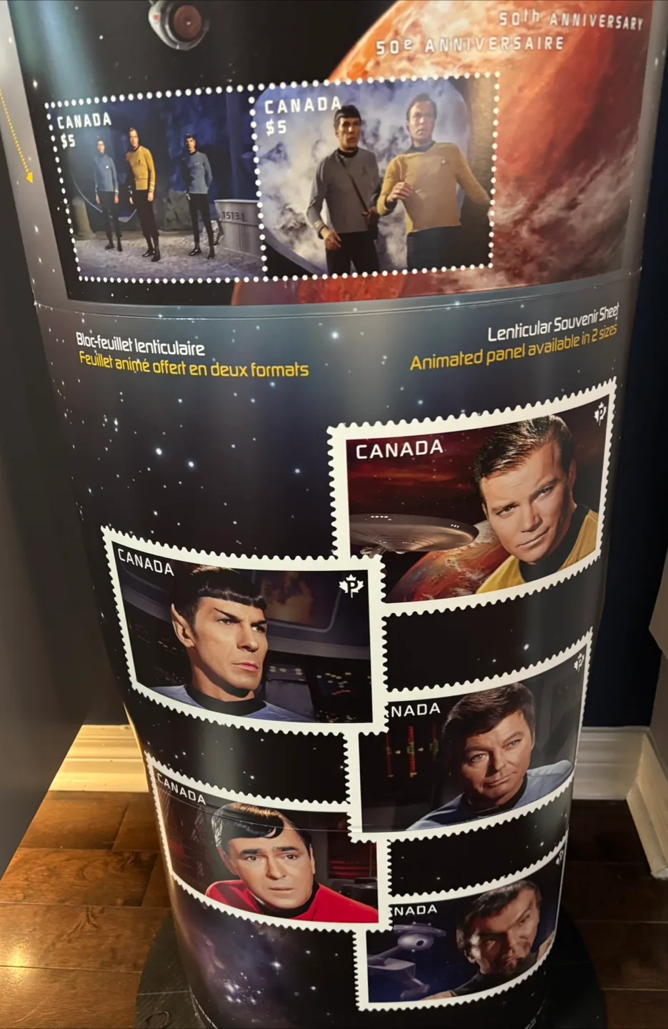 Star Trek 50th Anniversary Postal  Outlet Promo Rare 5+ ft Tall image indicator(5)
