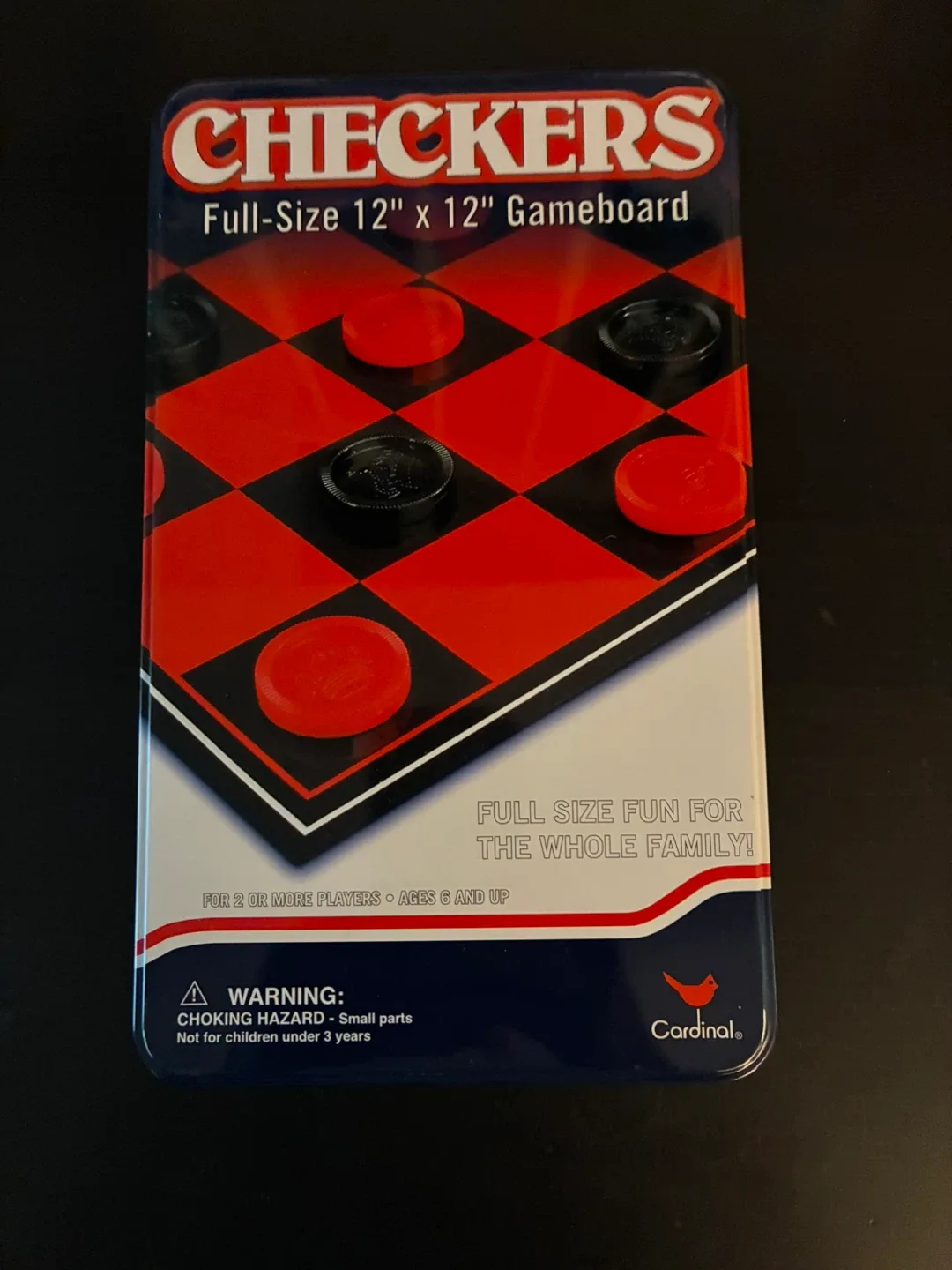 Cardinal Checkers 12" x 12" Gameboard thumbnail