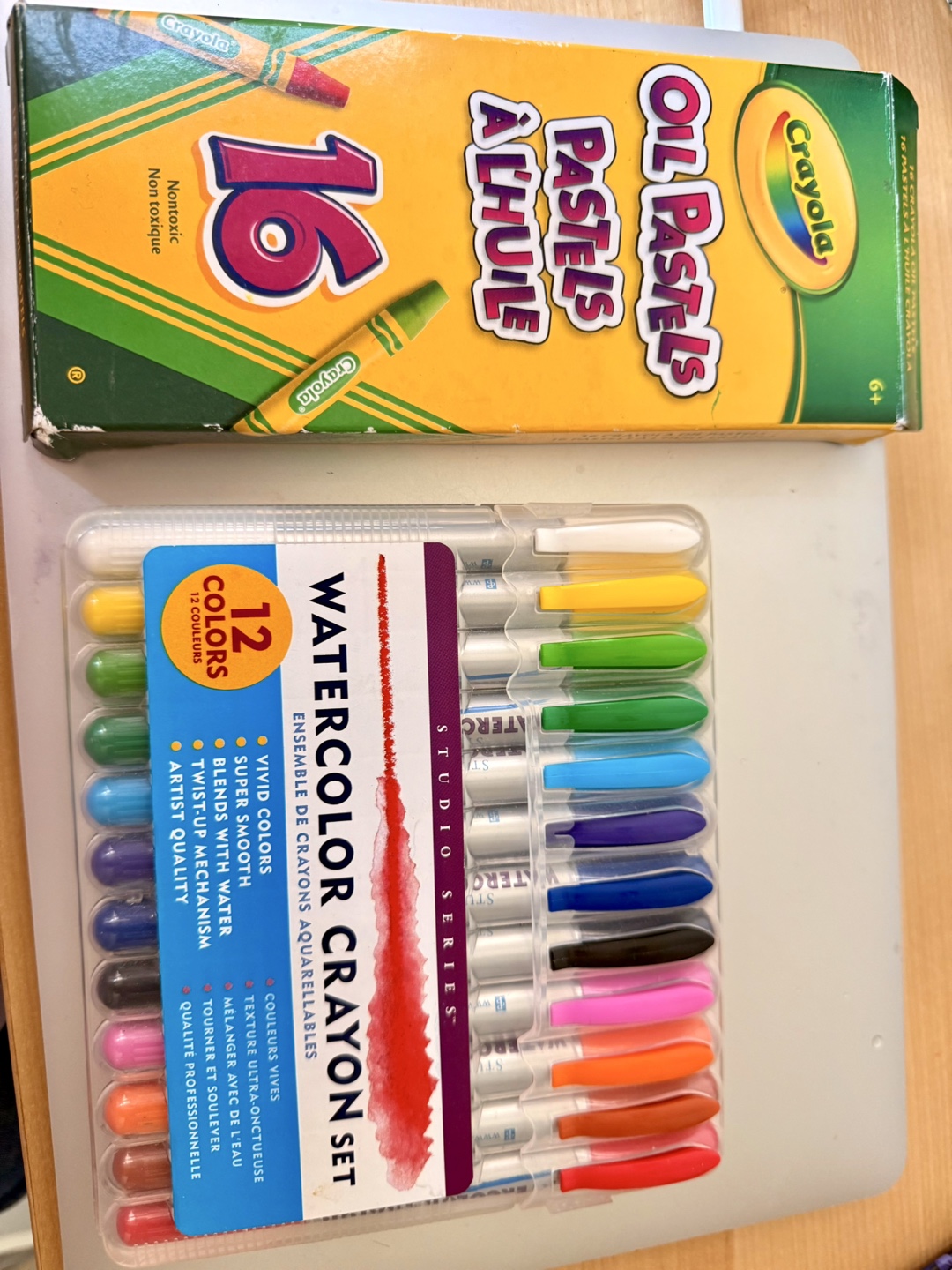 Studio Series Watercolor Crayon Set + Crayola Oil Pastels - photo 3