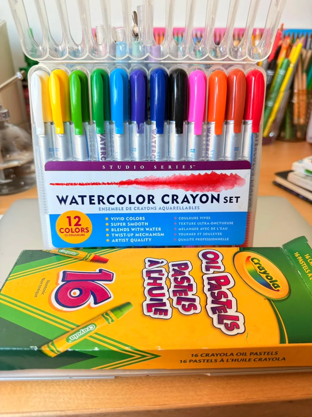 Studio Series Watercolor Crayon Set + Crayola Oil Pastels thumbnail
