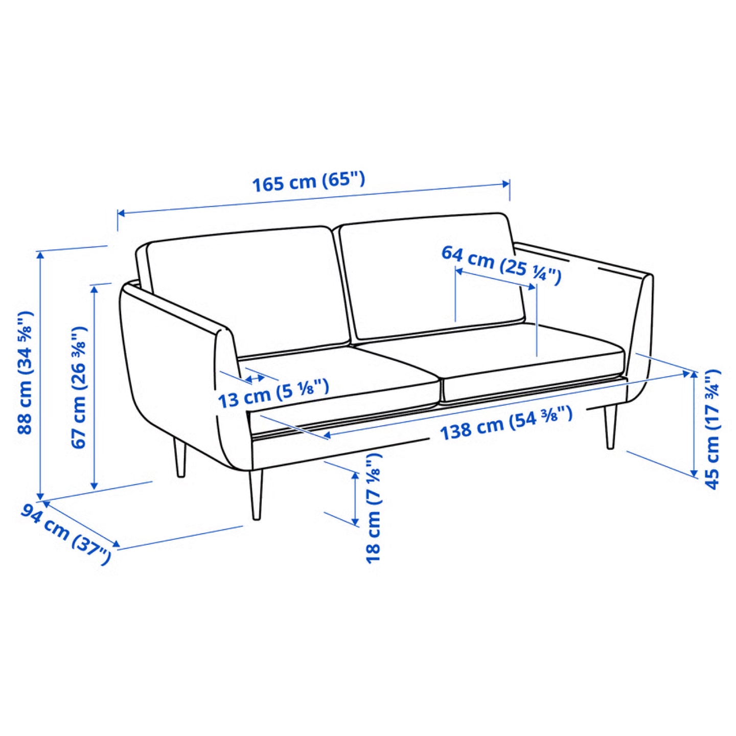 IKEA 2-seat sofa - photo 3