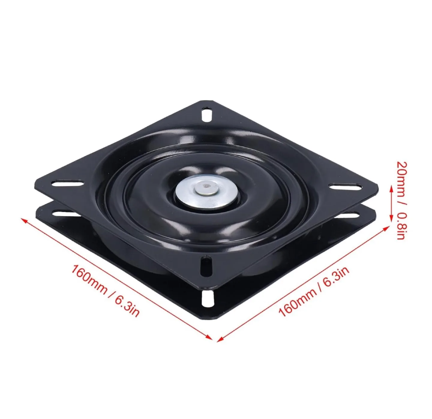 12- Swivel Plate, Black, 6.3 inch image indicator(2)