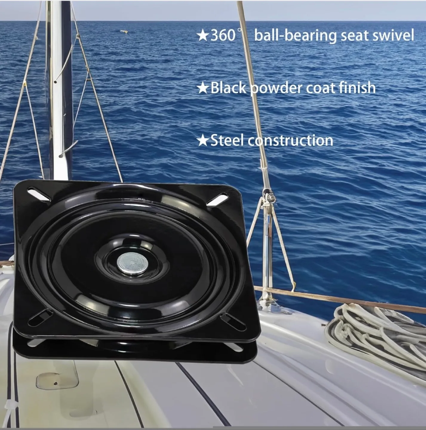 12- Swivel Plate, Black, 6.3 inch image indicator(6)