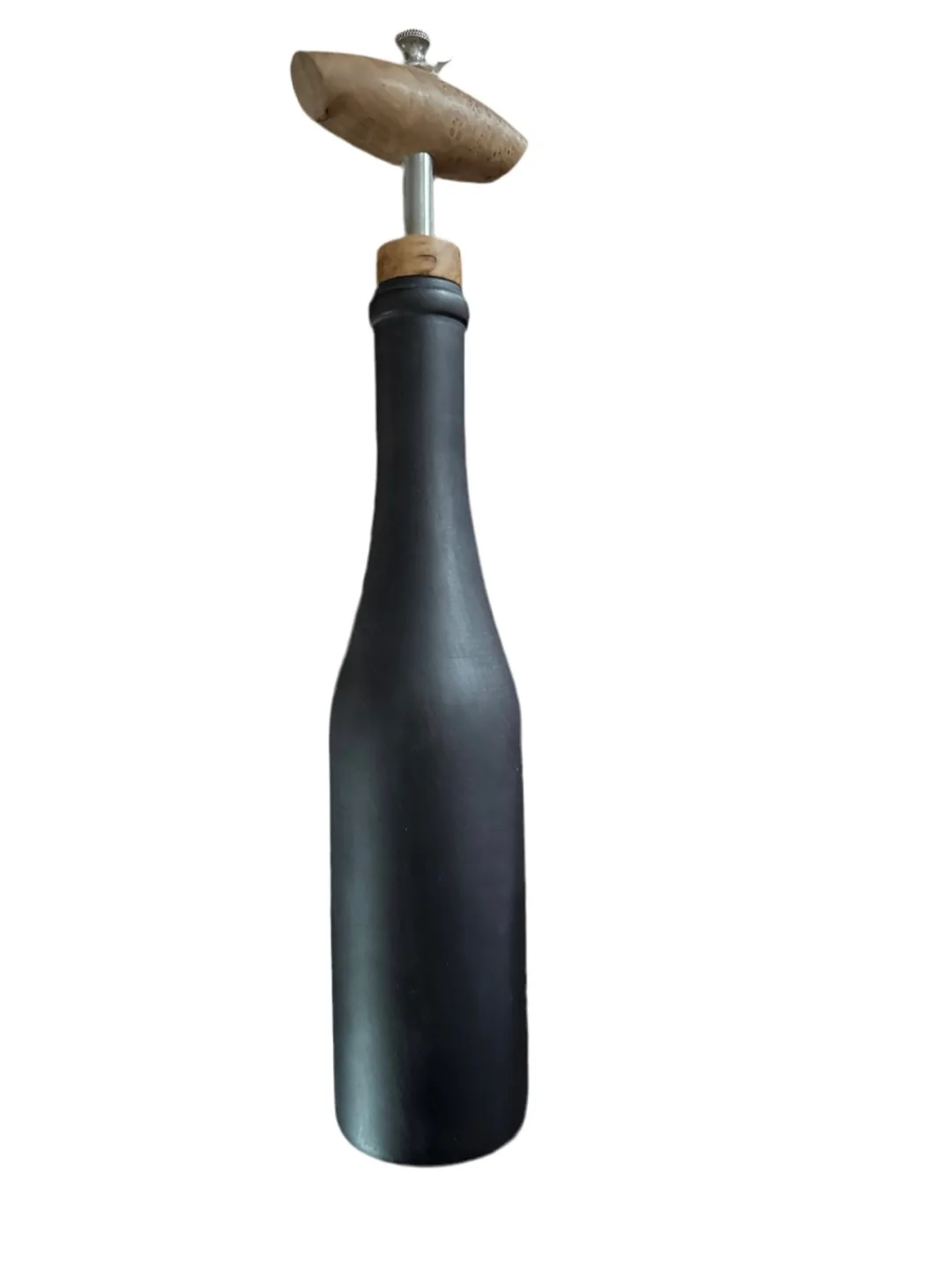 Black Wine Bottle Pepper Mill thumbnail