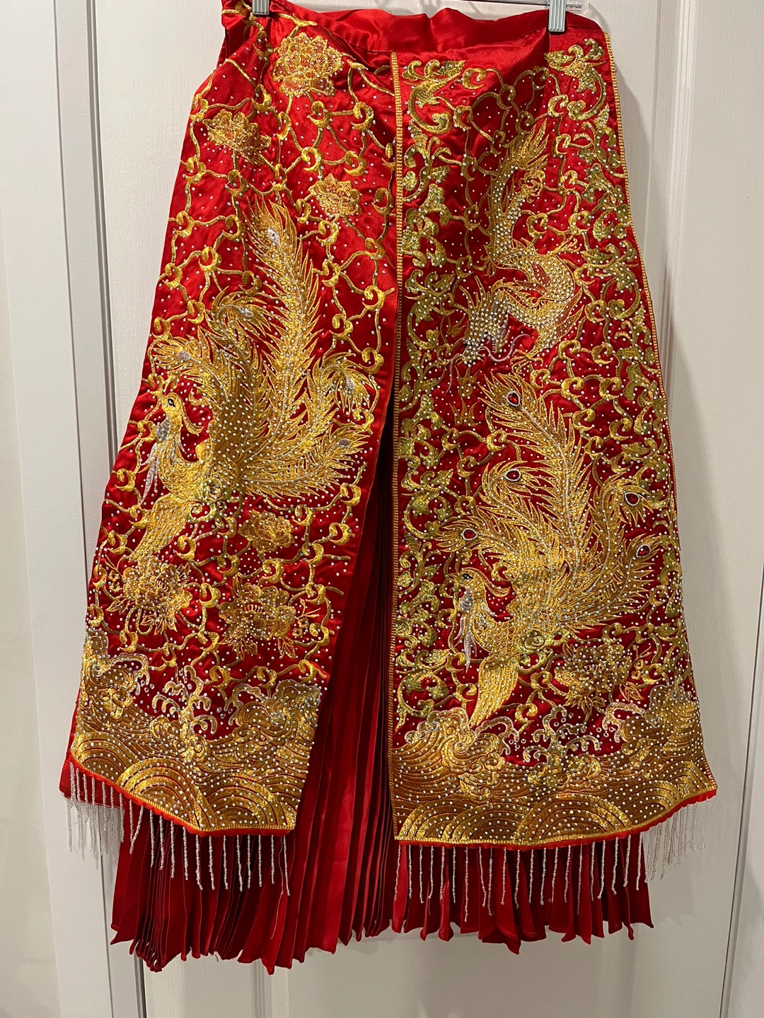 Red & Gold Traditional Chinese Wedding Dress/ Qun Kwa/ Qun Kua - photo 2
