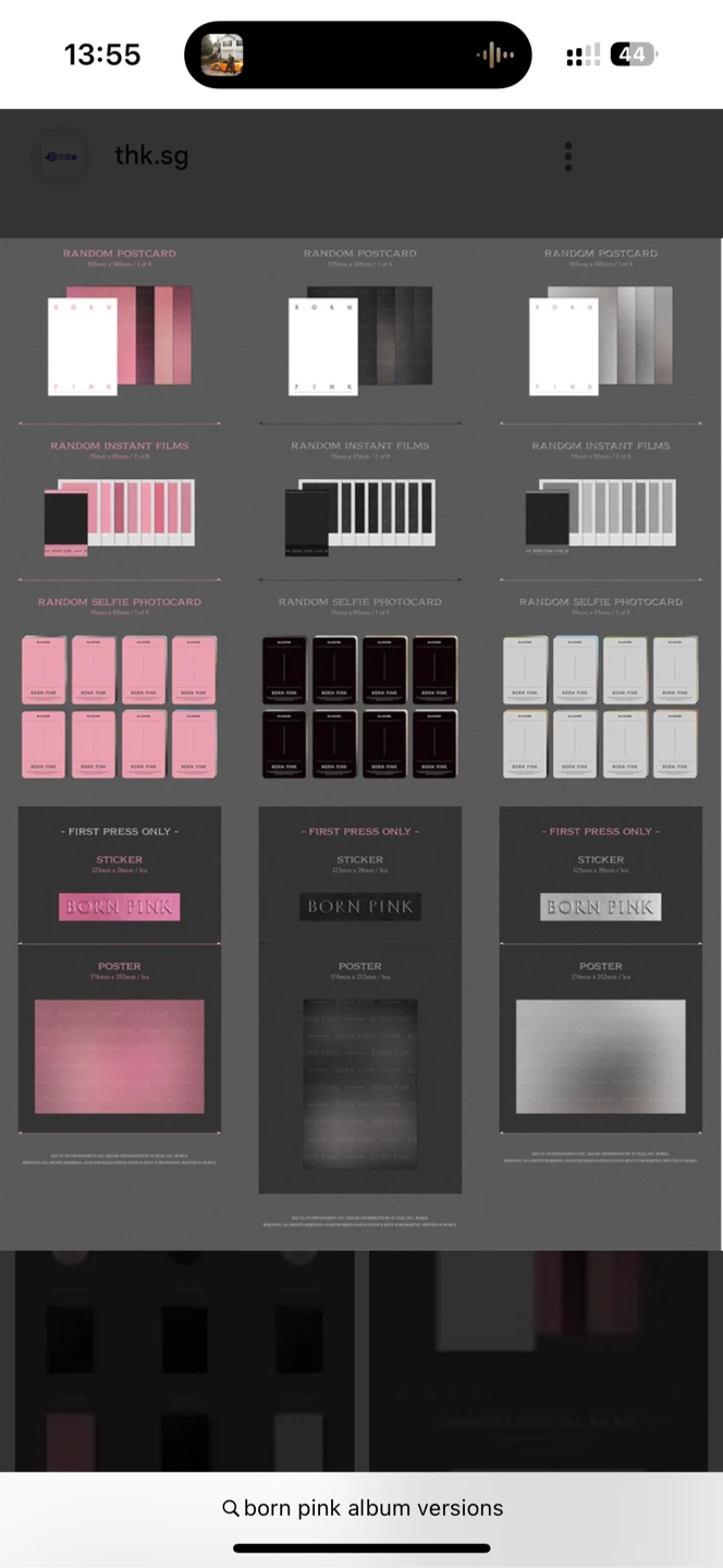 kpop BLACKPINK - [BORN PINK] 2nd Album Box Set - photo 2