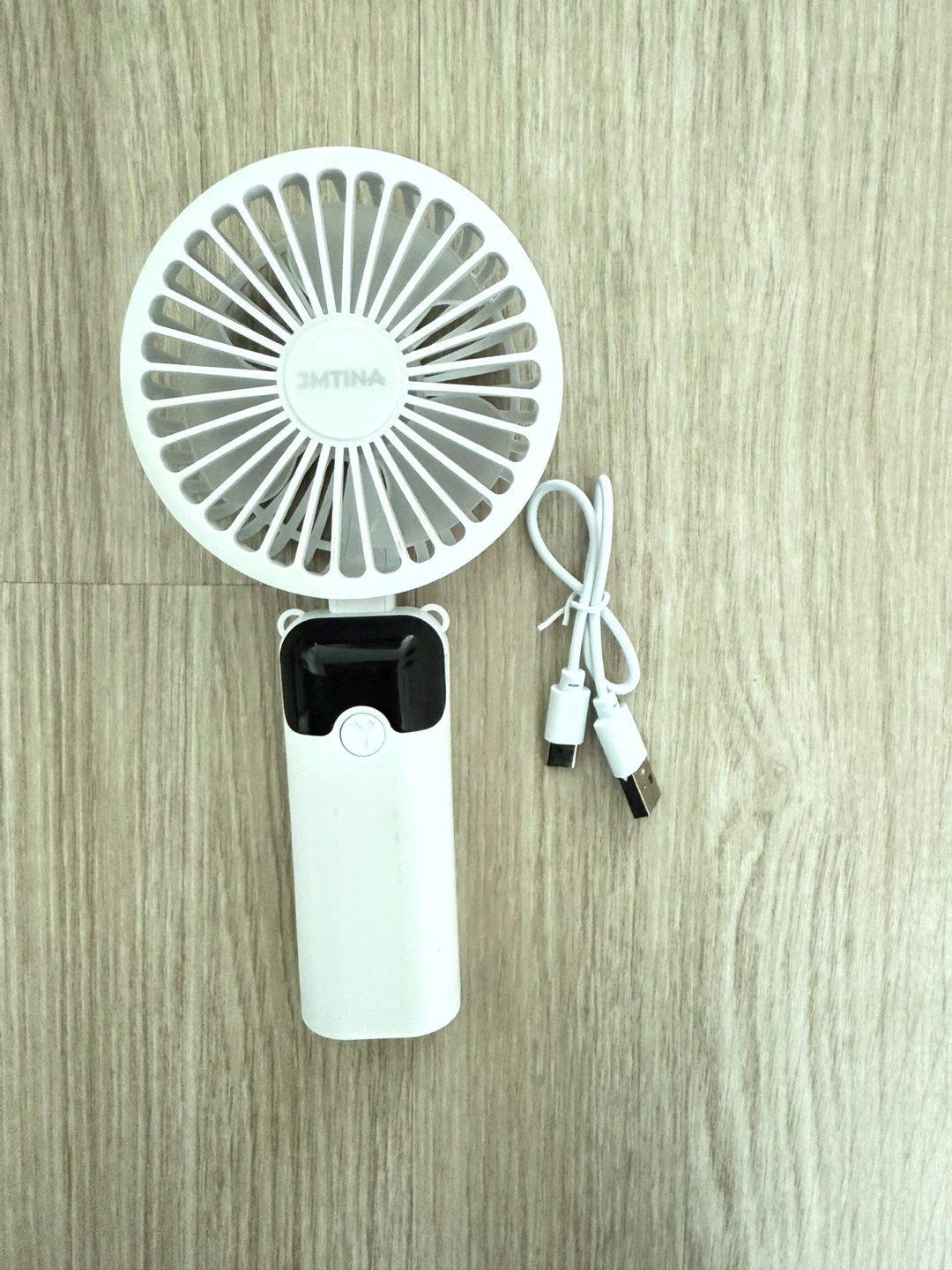Portable Handheld Rechargeable Fan - White