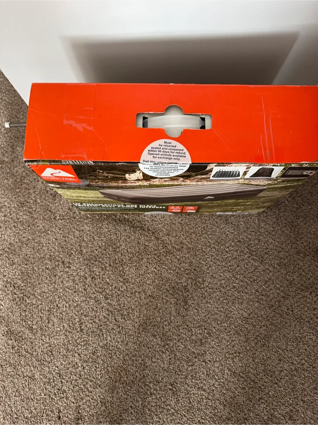 Ozark Trail Tritech Twin Airbed w/ Built-in Pump NEW In Box image indicator(5)