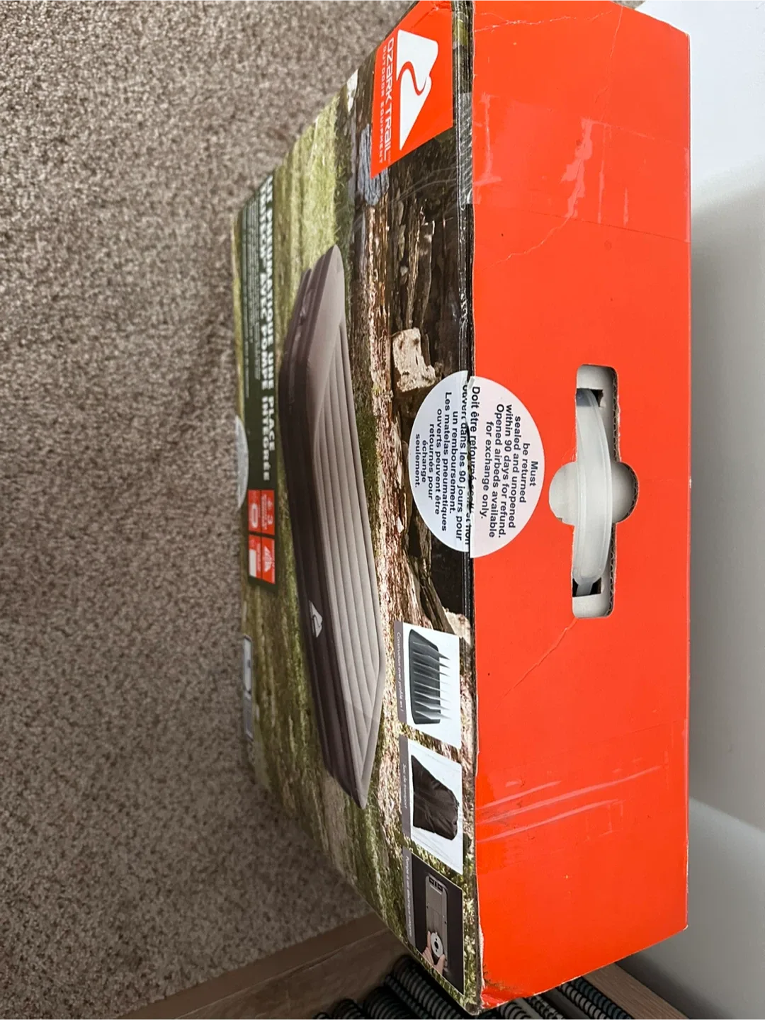 Ozark Trail Tritech Twin Airbed w/ Built-in Pump NEW In Box image indicator(4)