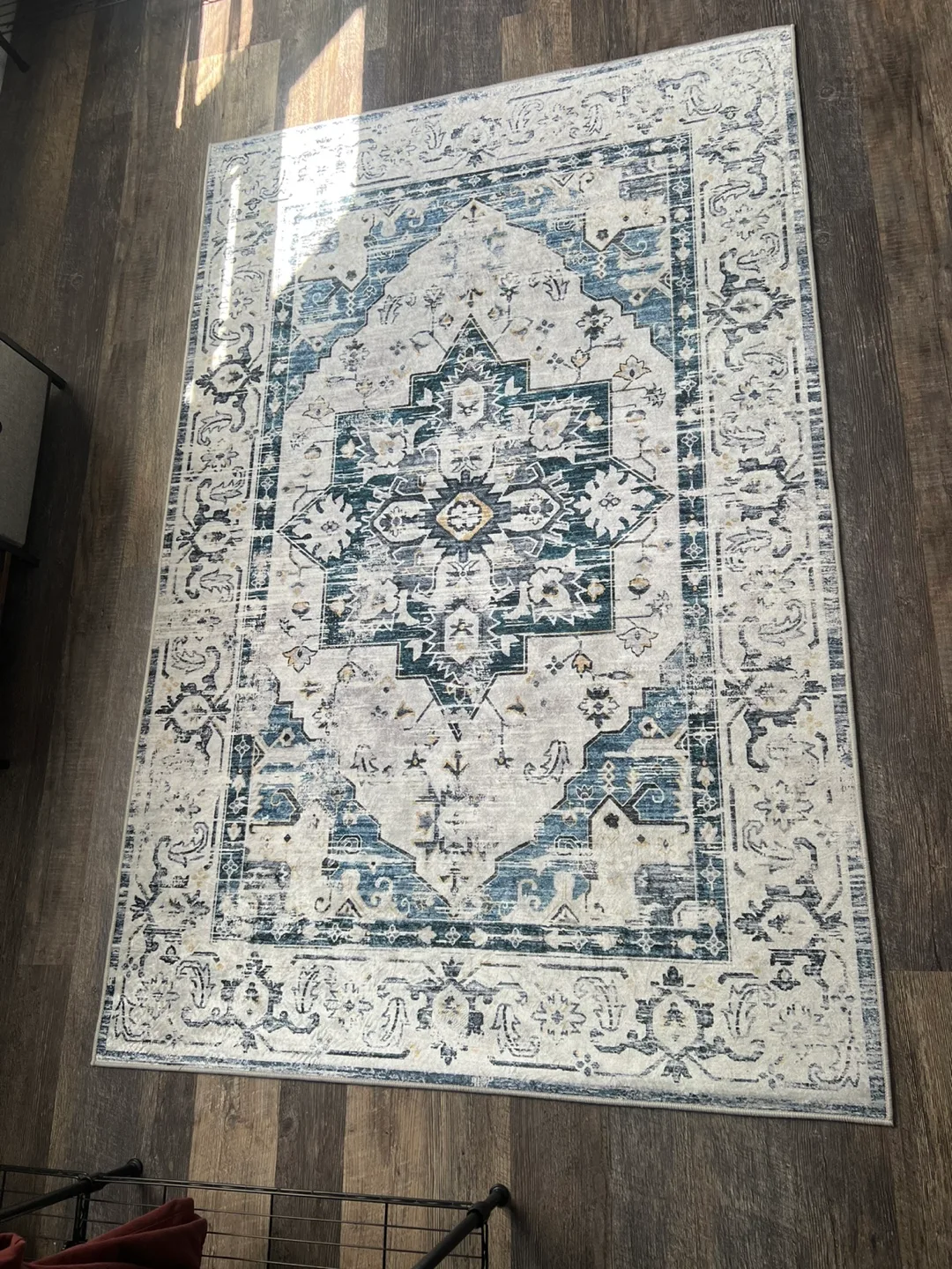 Area Rug - Blue & White Patterned thumbnail