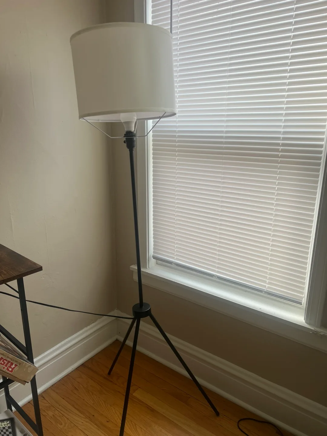 Tripod Floor Lamp - White Shade thumbnail