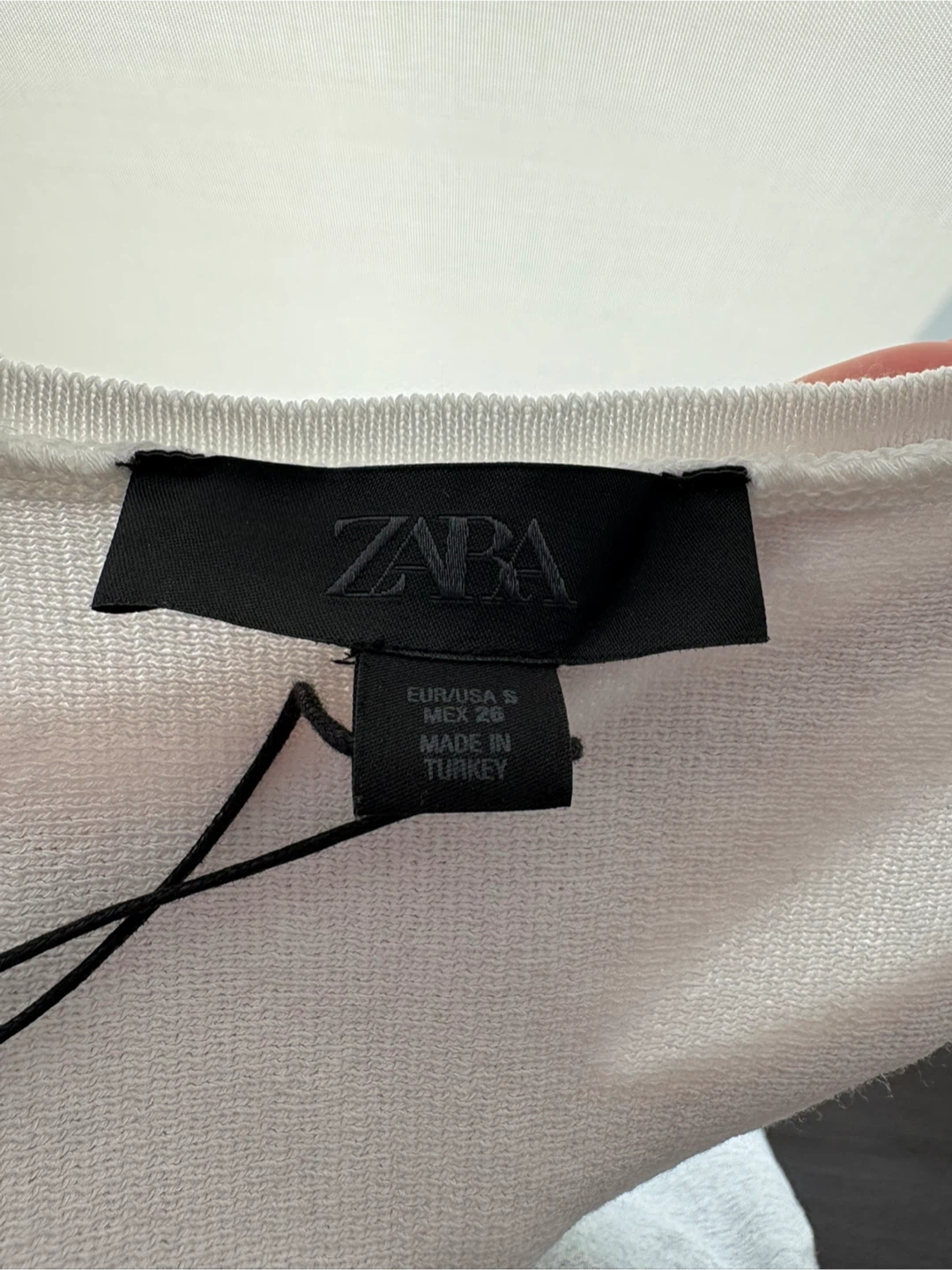 Zara White Knit Tank Top - Size S - photo 2
