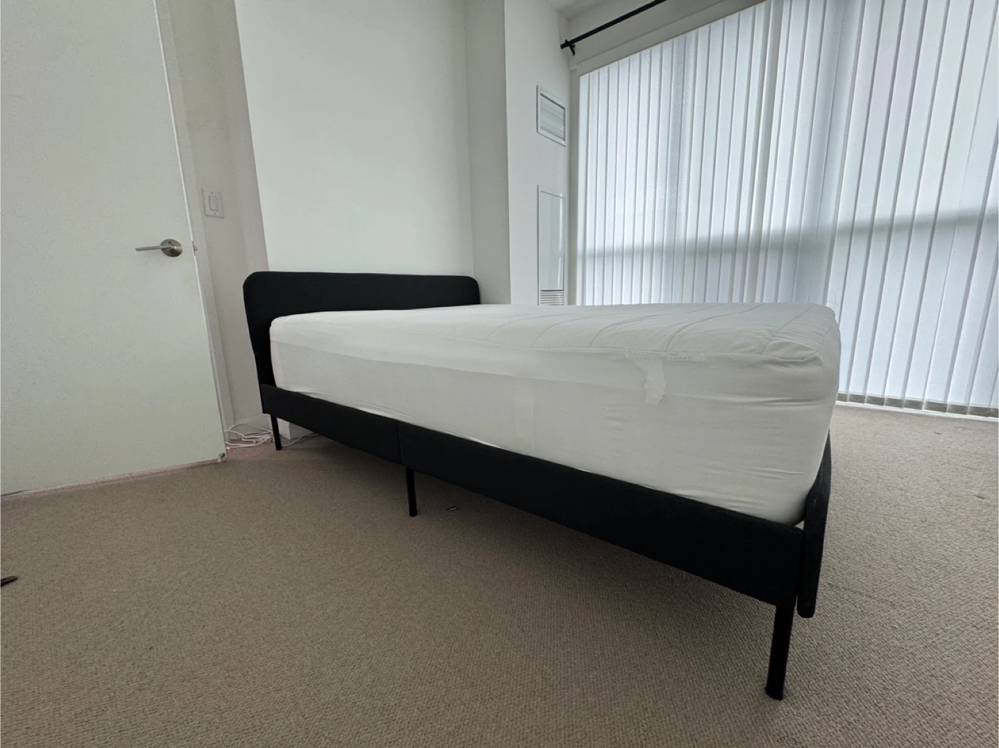 IKEA SLATTUM Queen Bed Frame - Dark Gray - photo 2