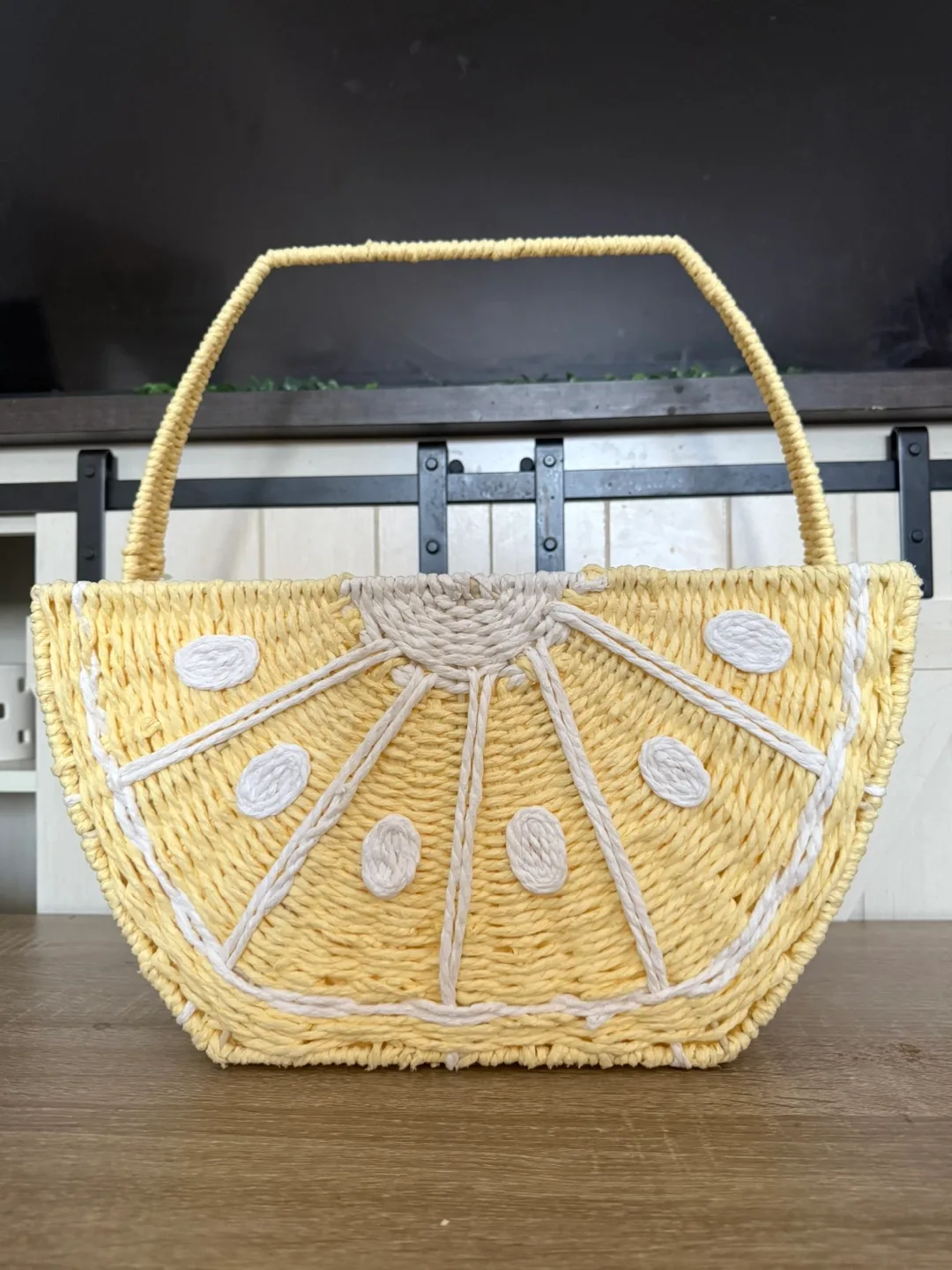 Wicker Storage Basket- Lemon 🍋 thumbnail