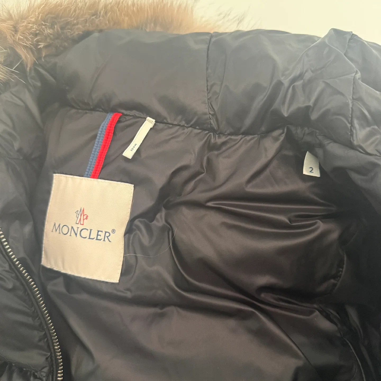 Authentic Moncler Boed with fox fur trim (size 2) image indicator(8)