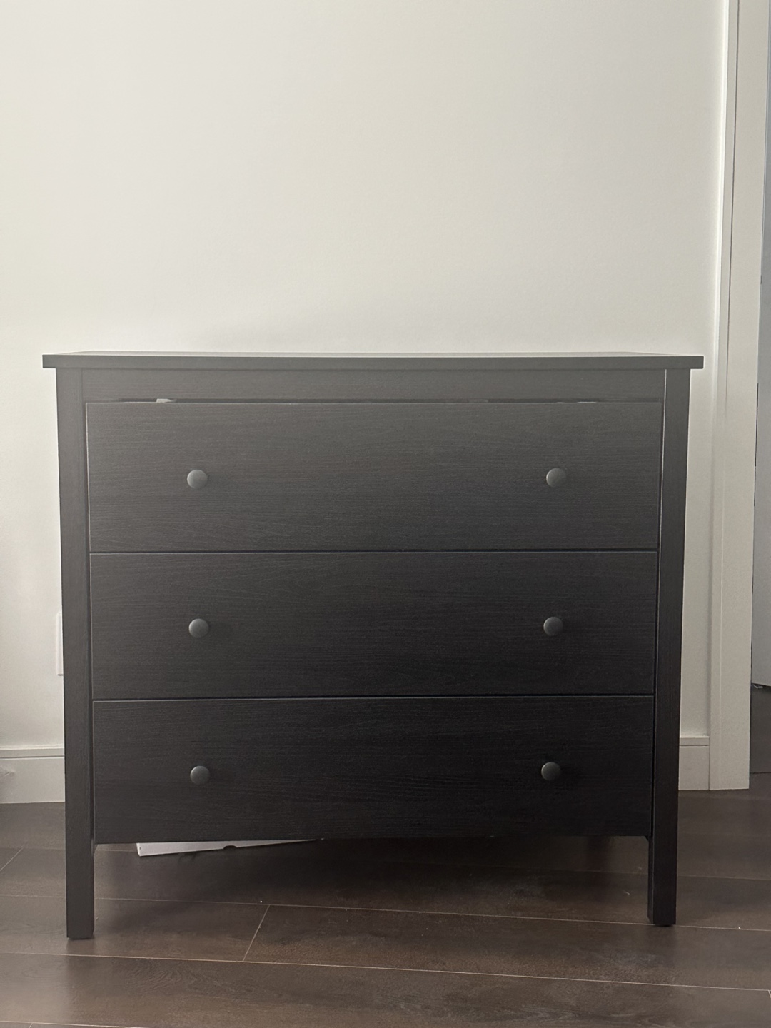 IKEA Black-Brown 3-Drawer Dresser
