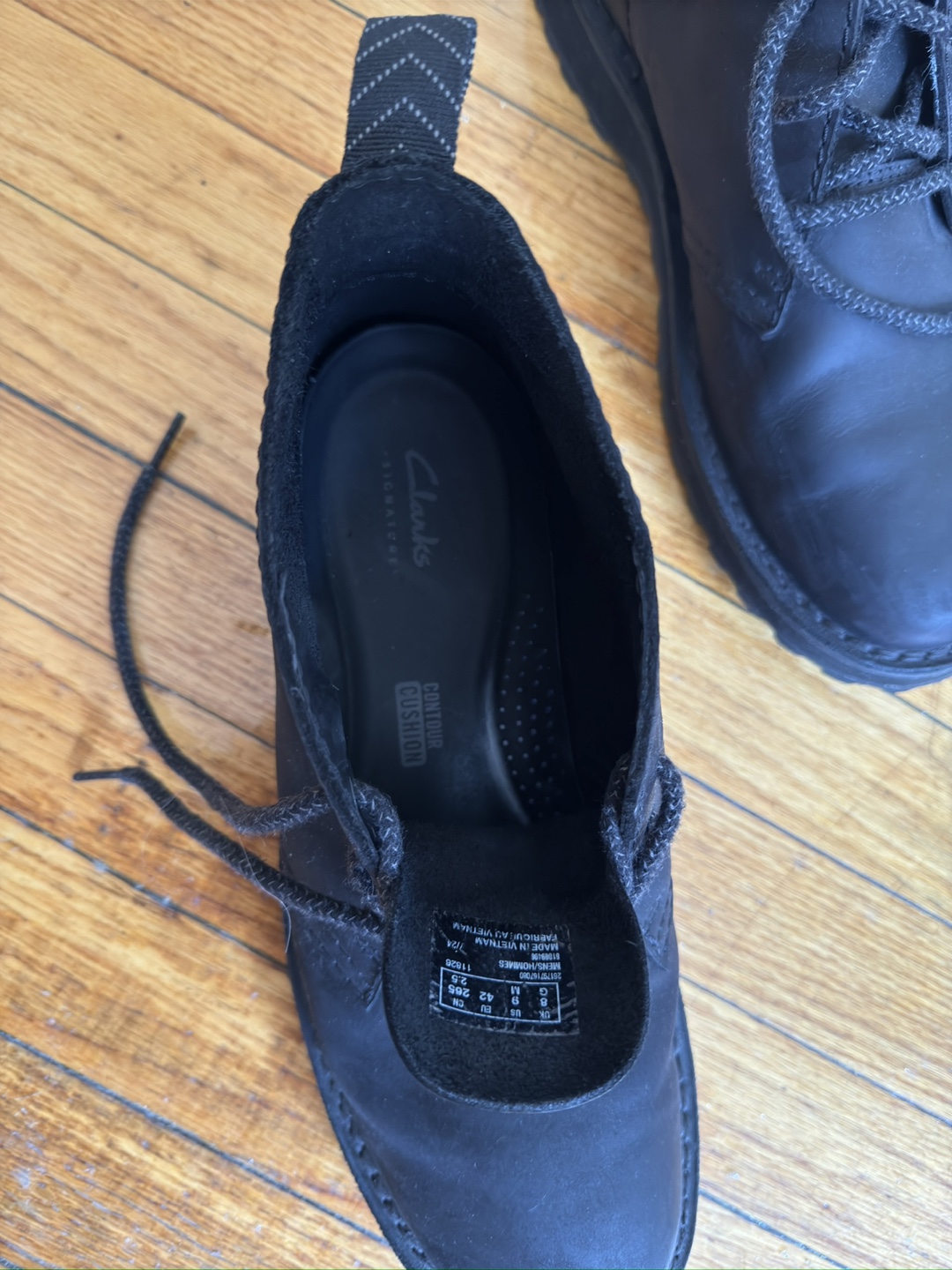 Clarks Signature Black Leather Chukka Boots - EU 42 / US 9 - photo 3