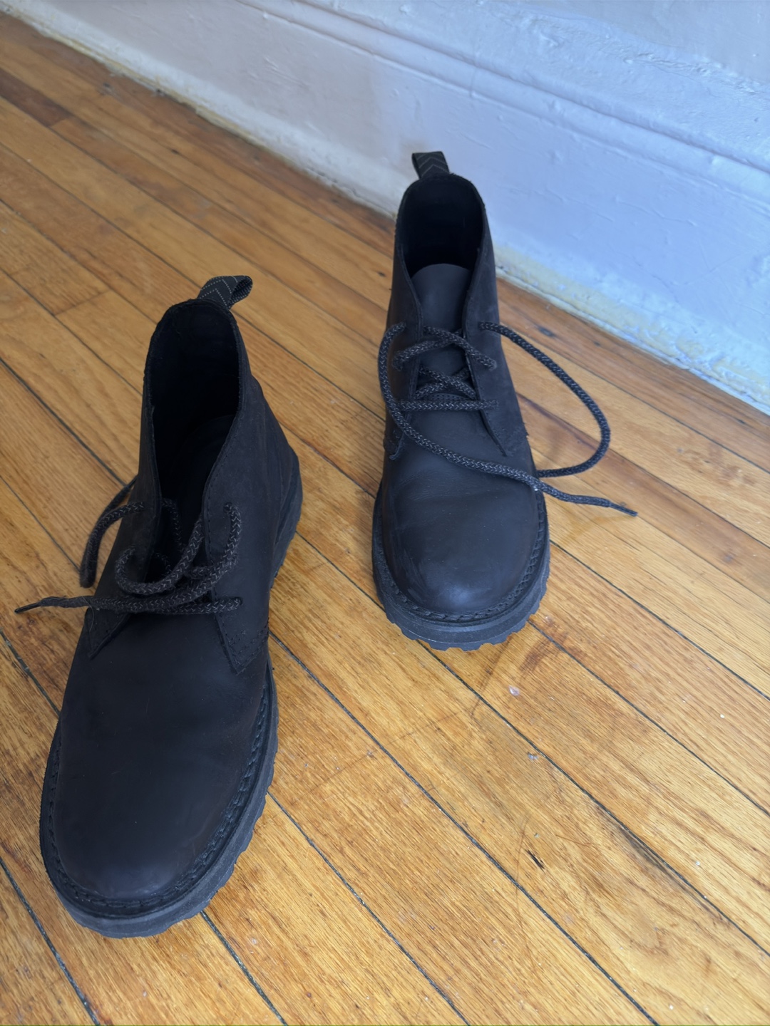 Clarks Signature Black Leather Chukka Boots - EU 42 / US 9 - photo 5