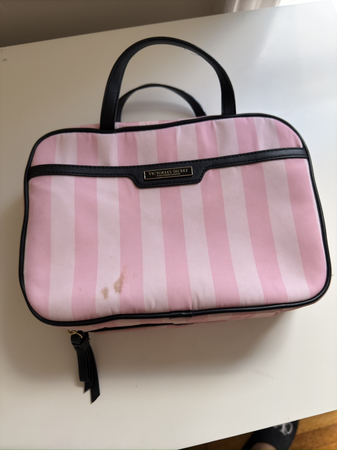 Victoria's Secret Pink Stripe Travel Bag