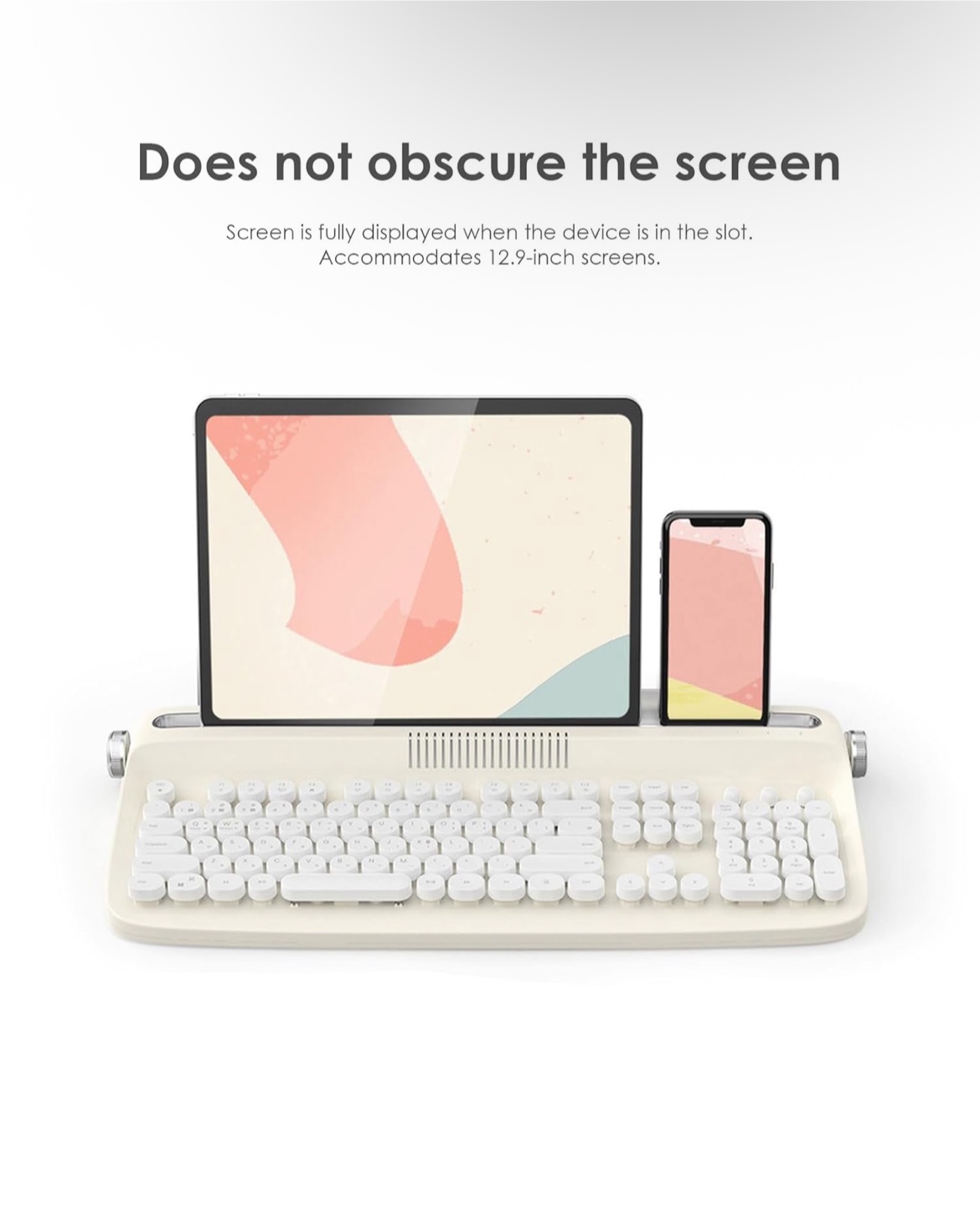Actto Retro Bluetooth Keyboard B503 with Stand - photo 5