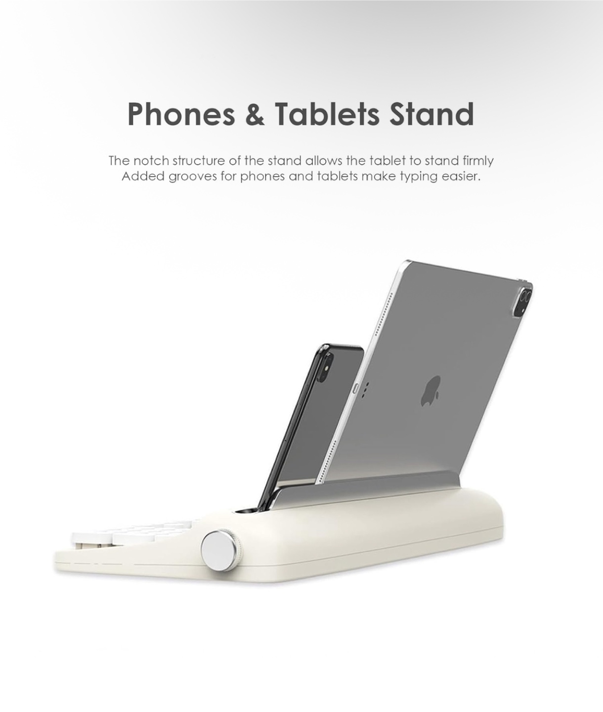 Actto Retro Bluetooth Keyboard B503 with Stand - photo 4