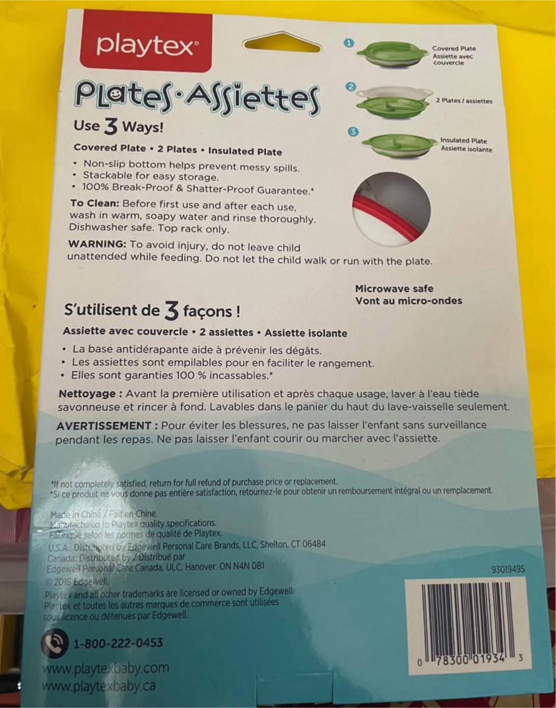 Playtex Plates Assiettes - Use 3 Ways! - photo 3