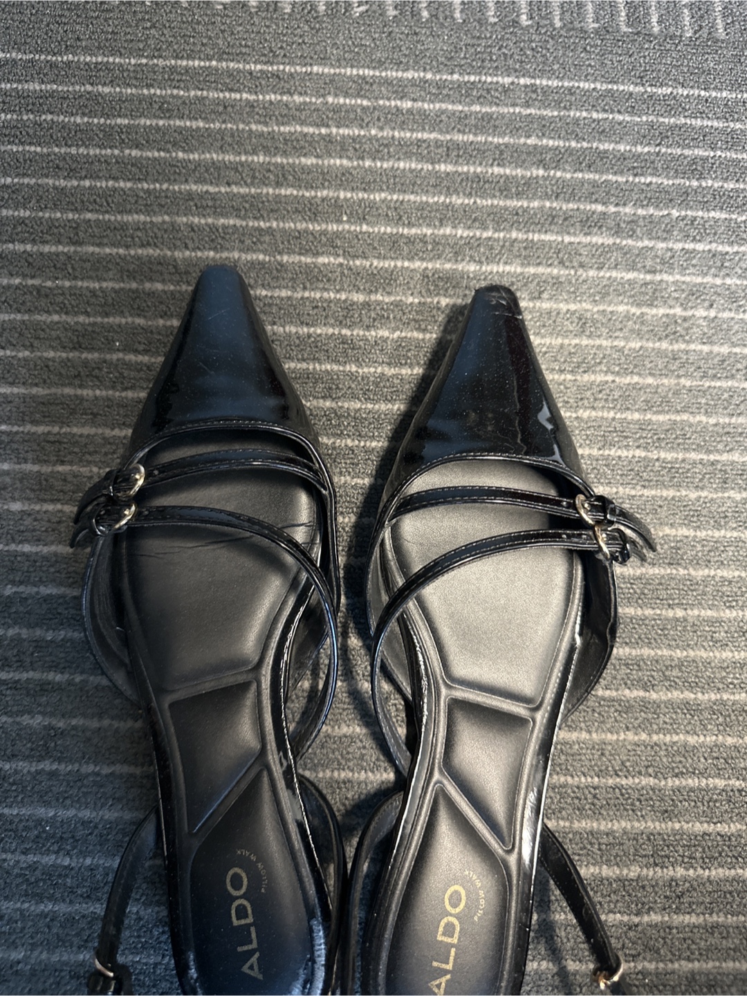 Aldo Black Patent Leather Heels