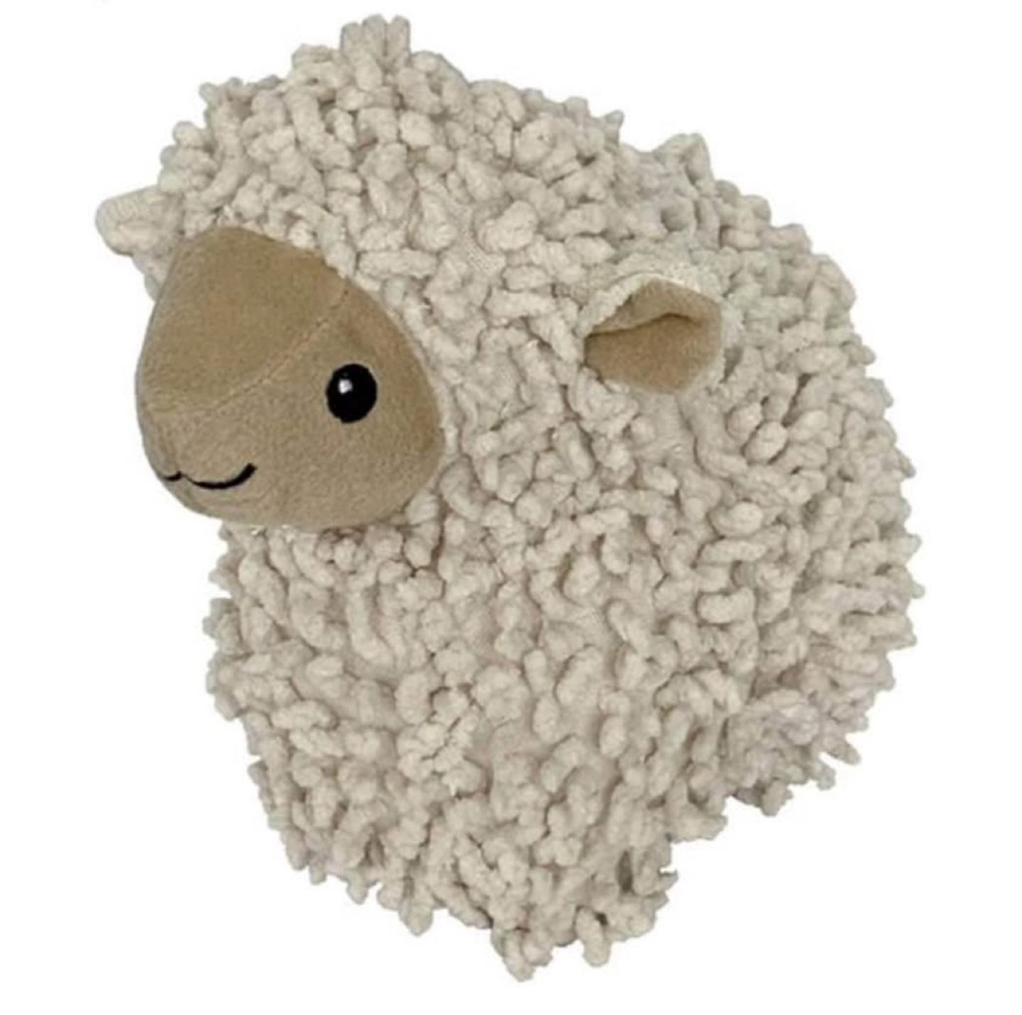 New Pet Lou Natural Nubby Lamb Plush Dog Toy - 8 inch
