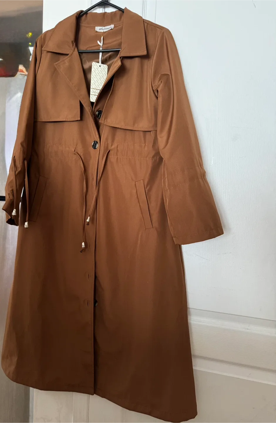 Samara Brown Trench Coat - Size 40 image indicator(2)