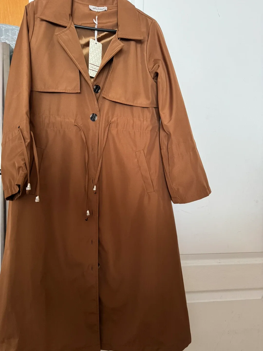 Samara Brown Trench Coat - Size 40 image indicator(3)