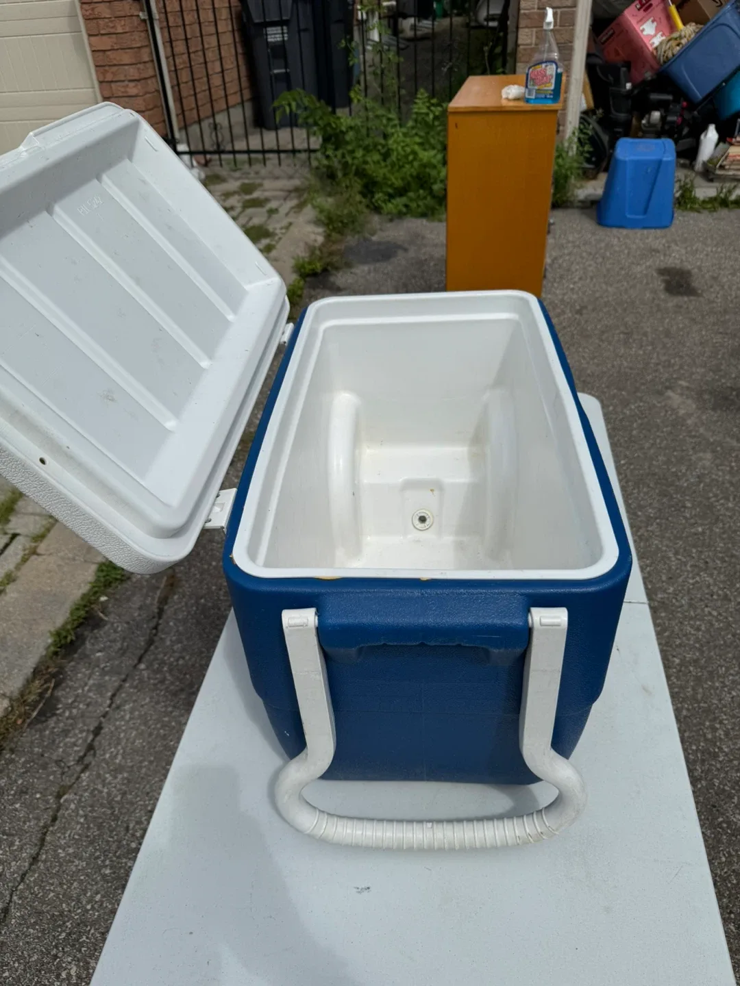 Coleman Blue Cooler with Wheels thumbnail