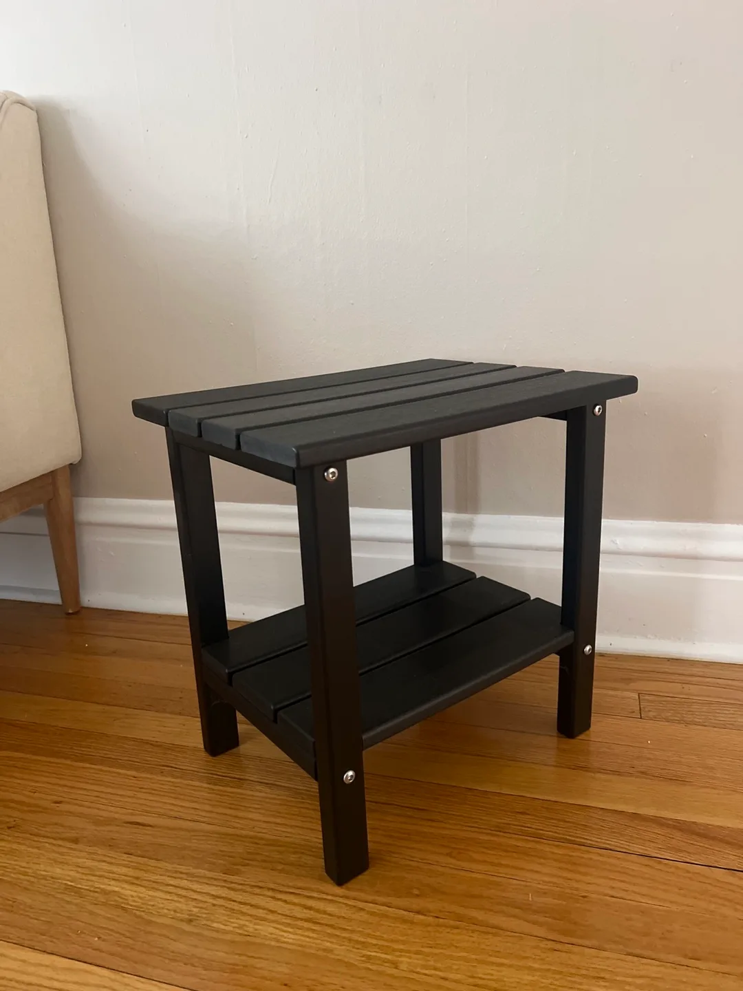 Black Wooden Side Table thumbnail