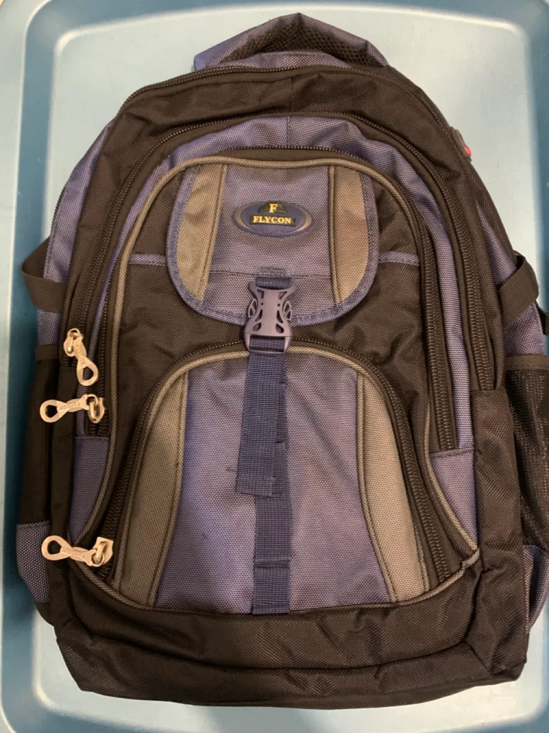 Flycon Backpack - Black and Blue thumbnail