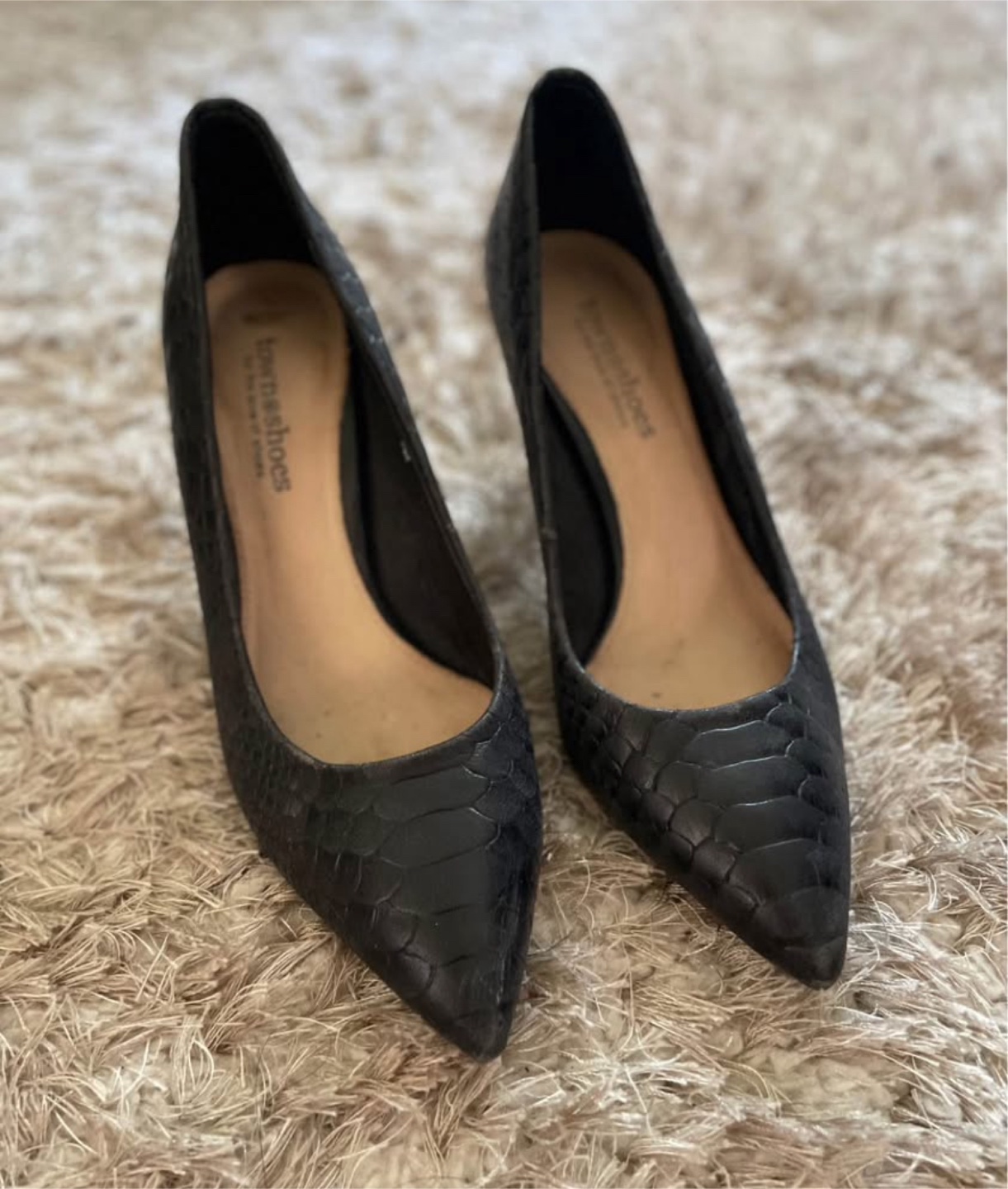 Town Shoes Black Heels - Size 7 - photo 4