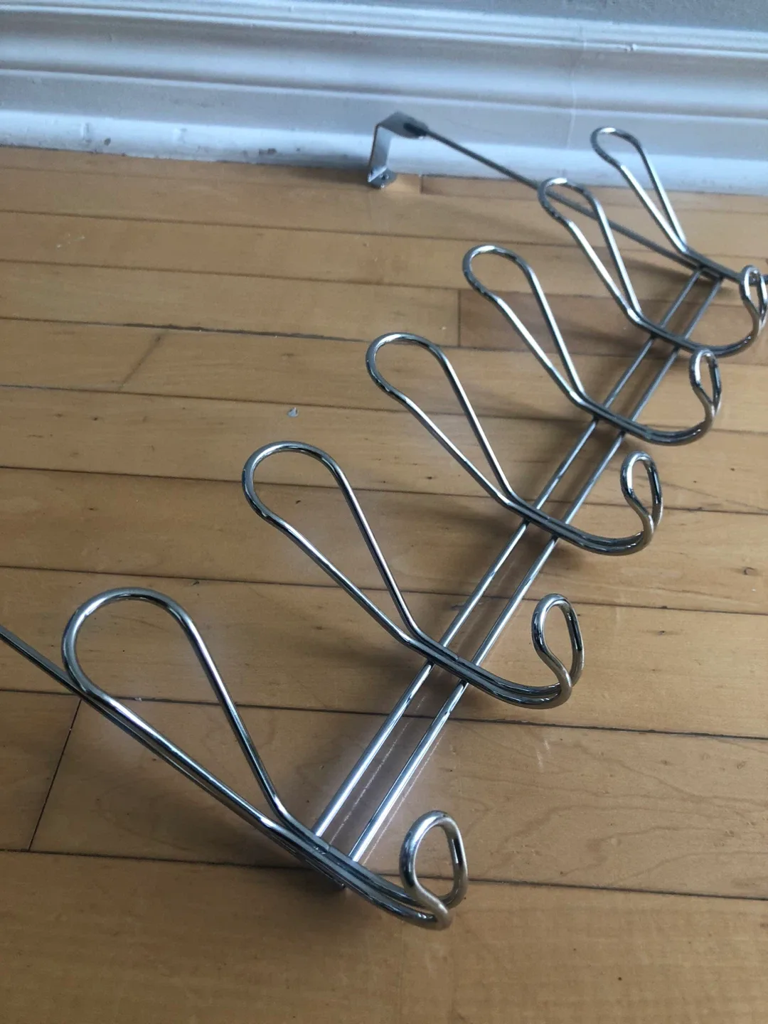 Chrome Over-the-Door Hook Rack thumbnail