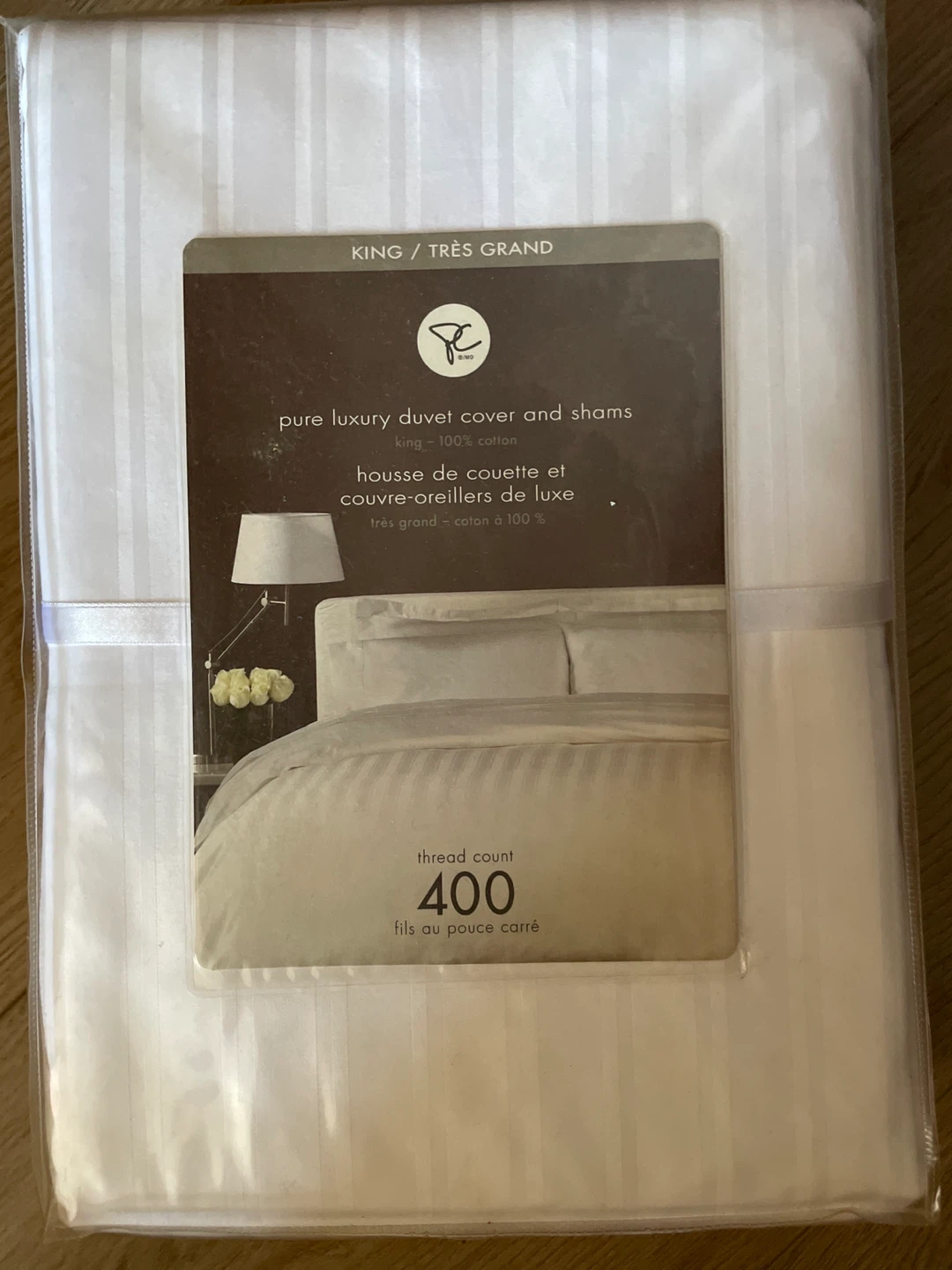 King Size Pure Luxury Duvet Cover & Shams - NEW