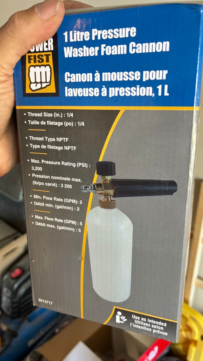 Power Fist 1 Litre Pressure Washer Foam Cannon - New - photo 2