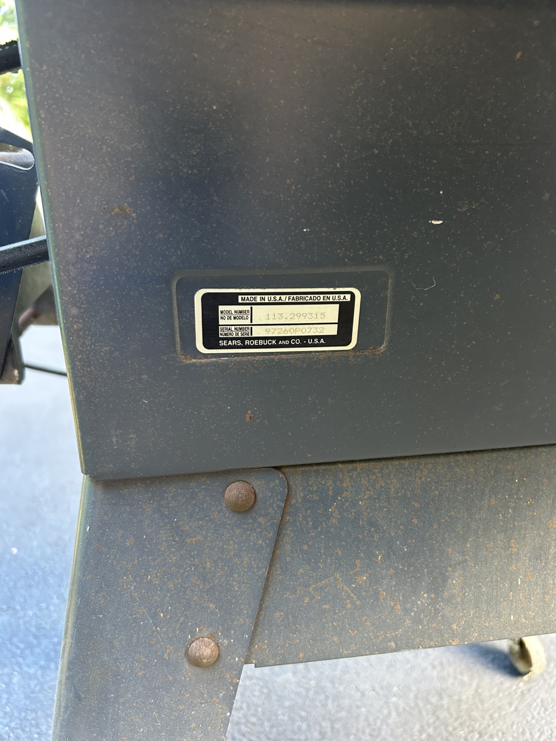 Craftsman XR-2412 Table Saw