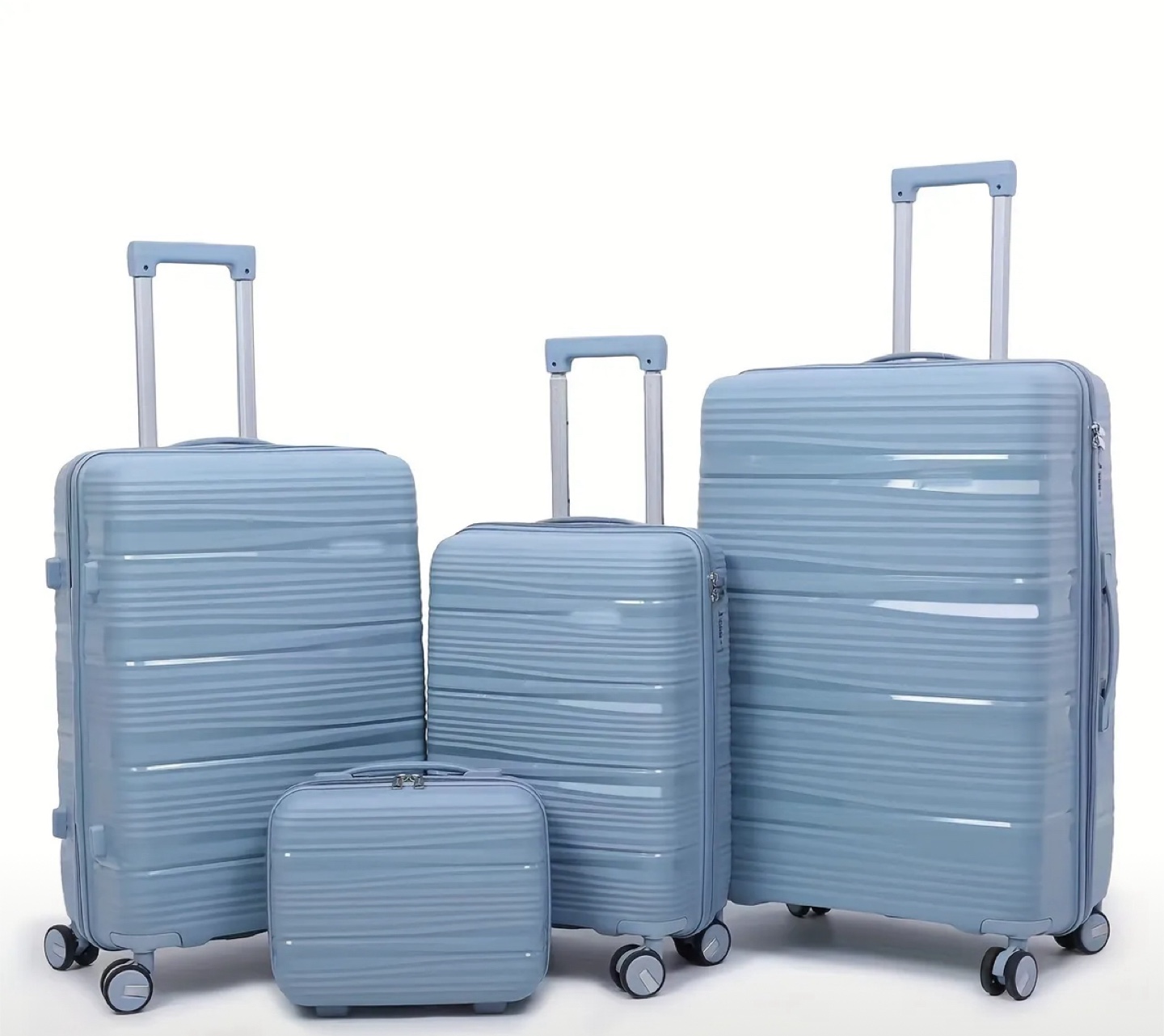 4-Piece Luggage Set - Olive Green