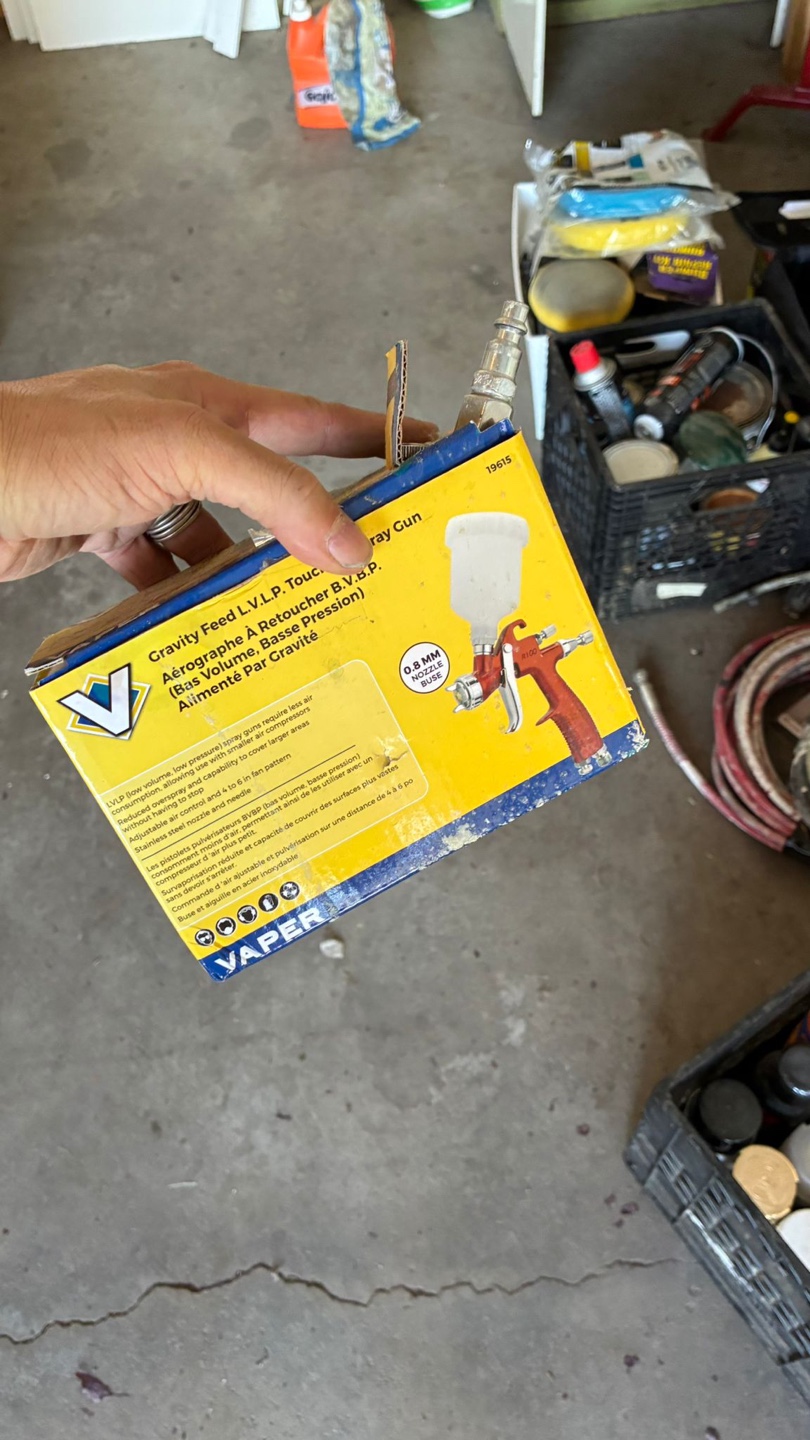 Vaper Gravity Feed L.V.L.P. Touch Up Spray Gun