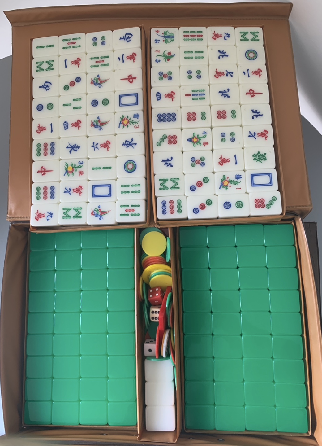 Small Size Mahjong Set with Case
