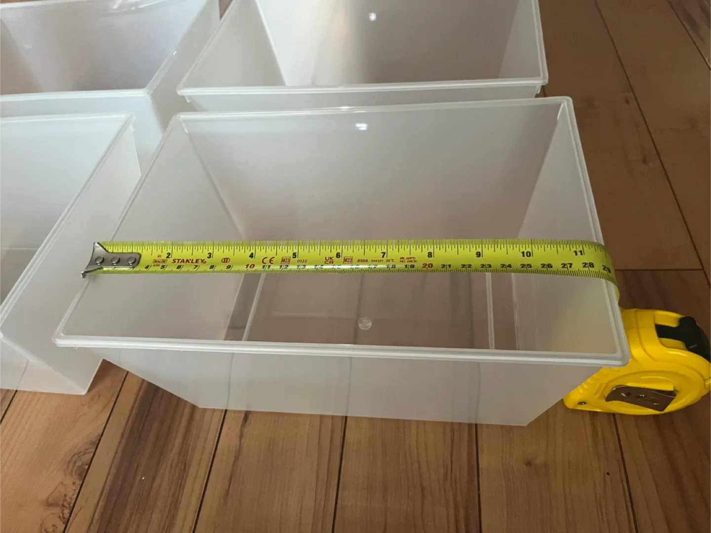 Set of 4 Clear Storage Bins image indicator(2)