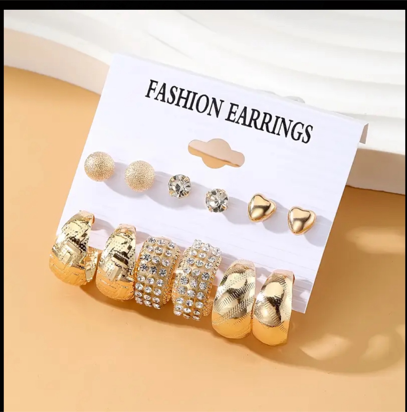 Fashion Earrings - Gold Tone