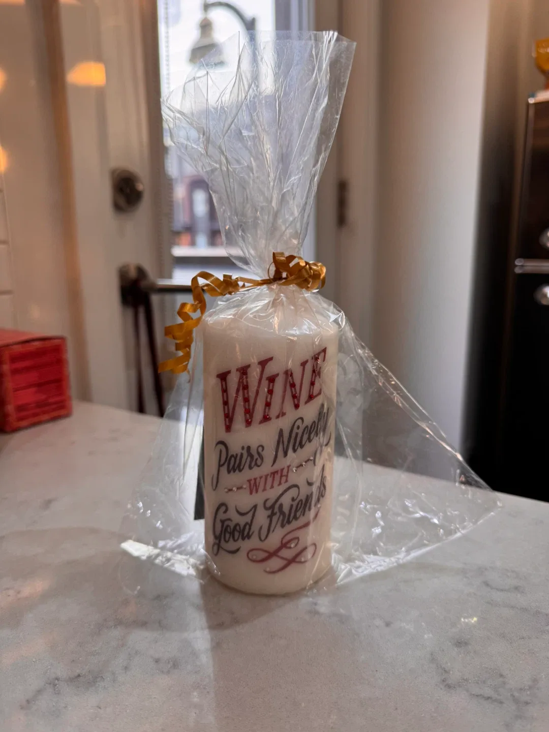 Wine Pairs Nicely With Good Friends Candle