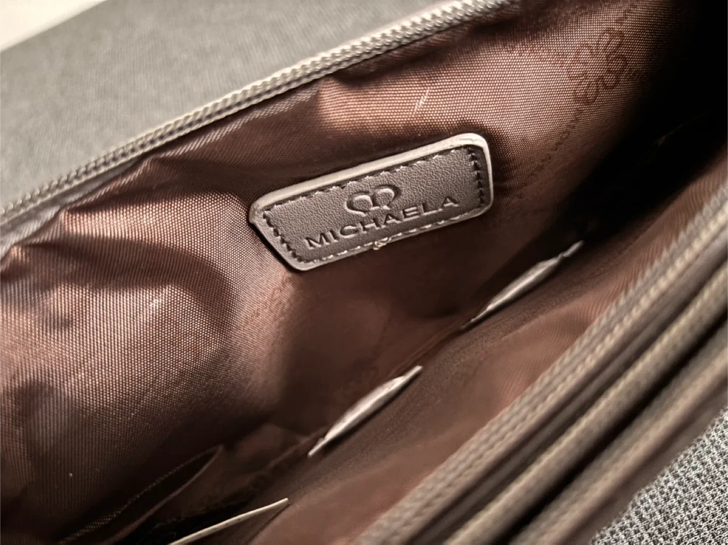 Stylish Crossbody Bag – Grey Embossed Pattern image indicator(6)